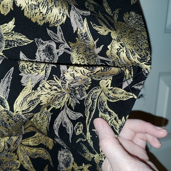 Soft Surroundings Moonstruck Black and Gold Jacket Size Large - Picture 7 of 8